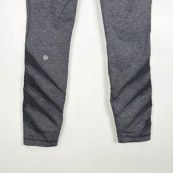 Lululemon Motionful 7/8 Tight 25" Heathered Black High Rise Size 6 Luxtreme - Picture 8 of 12